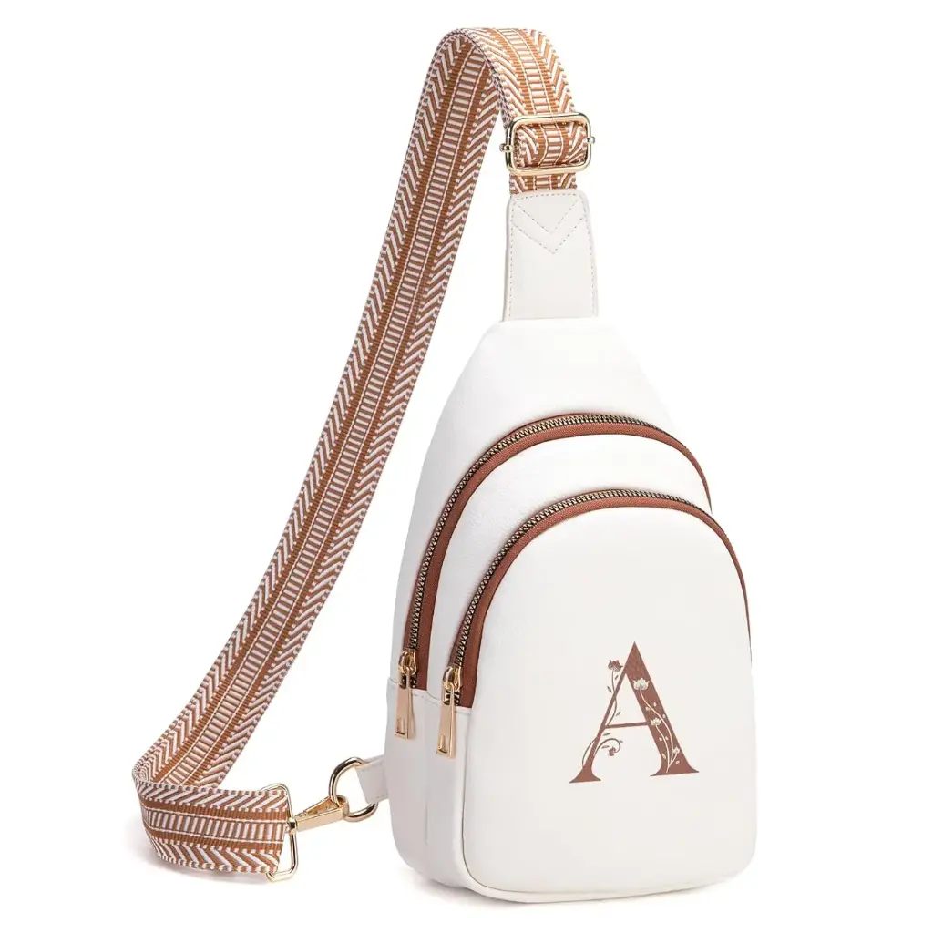 Crossbody Bags for Women Initial Sling Bag Cross Body Fanny Packs Personalized Gifts for Mom Women Wife