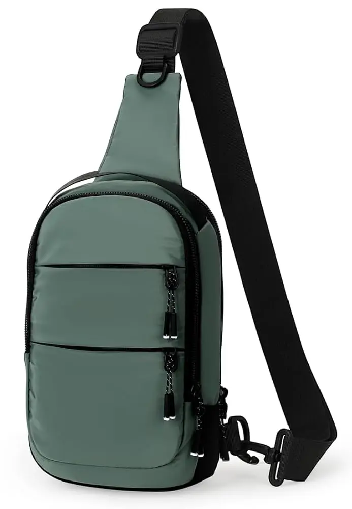 Collsants Small Crossbody Bags for Men Women Mini Sling Bag Lightweight Chest Bag for Hiking Travel Sports