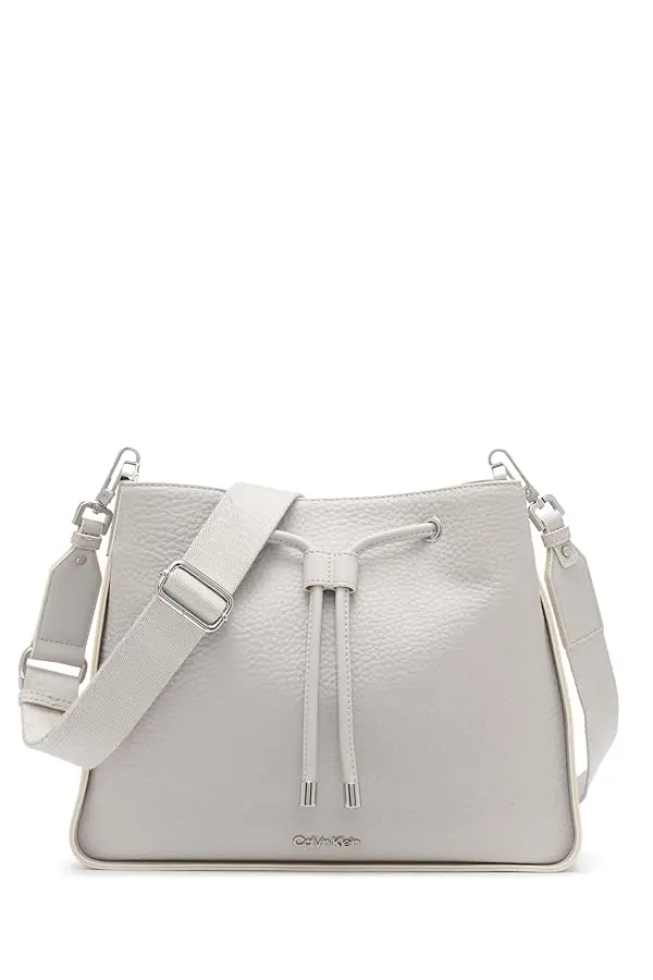 Calvin Klein Fay Drawstring Adjustable Hobo