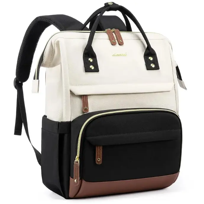 LOVEVOOK Laptop Backpack for Women, 15.6 Inch Work Business Backpacks Purse With Large Capacity, Waterproof Nurse Bag College Bookbag for School, Waterproof Casual Daypack for Travel