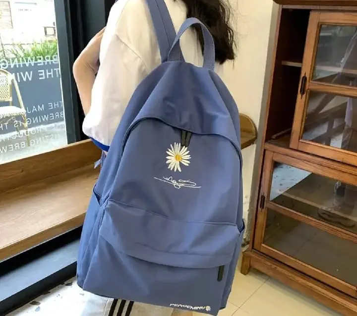 Flower Print School Bags for Teenage Girls Women Fashion Backpacks High School Backpacks Waterproof Travel Bag